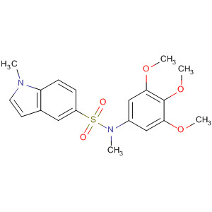312299-46-0  1H-Indole-5-sulfonamide, N,1-dimethyl-N-(3,4,5-trimethoxyphenyl)-