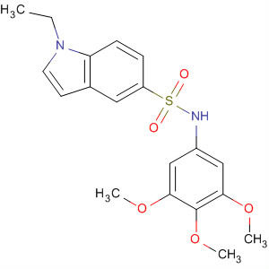 312299-78-8  1H-Indole-5-sulfonamide, 1-ethyl-N-(3,4,5-trimethoxyphenyl)-