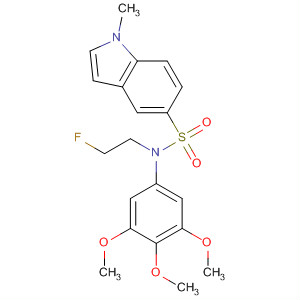 312299-82-4  1H-Indole-5-sulfonamide,N-(2-fluoroethyl)-1-methyl-N-(3,4,5-trimethoxyphenyl)-