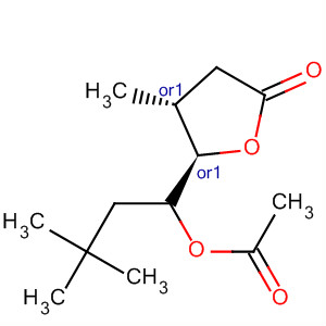 312492-20-9  2(3H)-Furanone, 5-[1-(acetyloxy)-3,3-dimethylbutyl]dihydro-4-methyl-,(4R,5R)-rel-