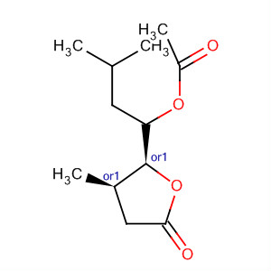 312492-22-1  2(3H)-Furanone, 5-[1-(acetyloxy)-3-methylbutyl]dihydro-4-methyl-,(4R,5S)-rel-
