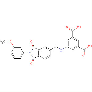 312595-69-0  1,3-Benzenedicarboxylic acid,5-[[[2,3-dihydro-2-(3-methoxyphenyl)-1,3-dioxo-1H-isoindol-5-yl]carbonyl]amino]-