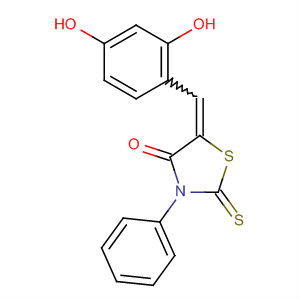 312944-84-6  4-Thiazolidinone, 5-[(2,4-dihydroxyphenyl)methylene]-3-phenyl-2-thioxo-