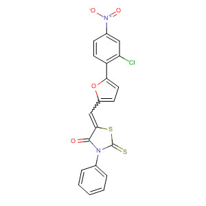312944-98-2  4-Thiazolidinone,5-[[5-(2-chloro-4-nitrophenyl)-2-furanyl]methylene]-3-phenyl-2-thioxo-