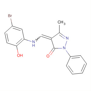 312946-11-5  3H-Pyrazol-3-one,4-[[(5-bromo-2-hydroxyphenyl)amino]methylene]-2,4-dihydro-5-methyl-2-phenyl-