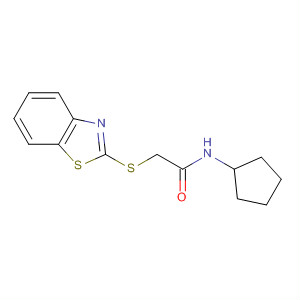 313067-68-4  Acetamide, 2-(2-benzothiazolylthio)-N-cyclopentyl-
