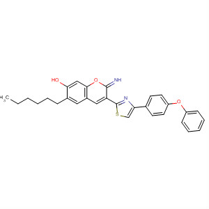 313231-80-0  2H-1-Benzopyran-7-ol,6-hexyl-2-imino-3-[4-(4-phenoxyphenyl)-2-thiazolyl]-