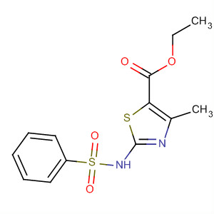 313237-91-1  5-Thiazolecarboxylic acid, 4-methyl-2-[(phenylsulfonyl)amino]-, ethylester