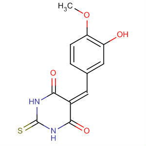 313267-73-1  4,6(1H,5H)-Pyrimidinedione,dihydro-5-[(3-hydroxy-4-methoxyphenyl)methylene]-2-thioxo-