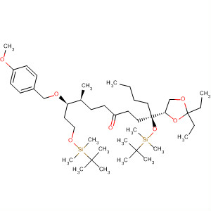 313334-06-4  4,15-Dioxa-3,16-disilaoctadecan-8-one,5-butyl-5-[(4S)-2,2-diethyl-1,3-dioxolan-4-yl]-12-[(4-methoxyphenyl)methoxy]-2,2,3,3,11,16,16,17,17-nonamethyl-, (5R,11S,12R)-