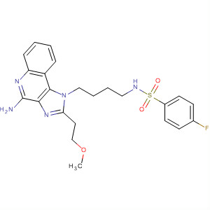 313358-08-6  Benzenesulfonamide,N-[4-[4-amino-2-(2-methoxyethyl)-1H-imidazo[4,5-c]quinolin-1-yl]butyl]-4-fluoro-