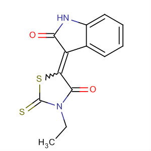 313401-30-8  2H-Indol-2-one,3-(3-ethyl-4-oxo-2-thioxo-5-thiazolidinylidene)-1,3-dihydro-
