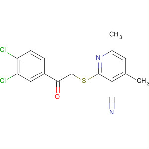 313531-10-1  3-Pyridinecarbonitrile,2-[[2-(3,4-dichlorophenyl)-2-oxoethyl]thio]-4,6-dimethyl-