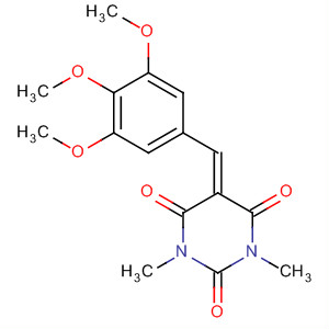 313671-12-4  2,4,6(1H,3H,5H)-Pyrimidinetrione,1,3-dimethyl-5-[(3,4,5-trimethoxyphenyl)methylene]-