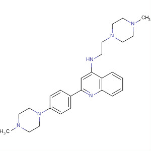 313831-68-4  4-Quinolinamine,N-[2-(4-methyl-1-piperazinyl)ethyl]-2-[4-(4-methyl-1-piperazinyl)phenyl]-