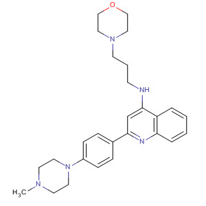 313831-82-2  4-Quinolinamine,2-[4-(4-methyl-1-piperazinyl)phenyl]-N-[3-(4-morpholinyl)propyl]-