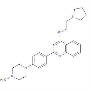 313832-07-4  4-Quinolinamine,2-[4-(4-methyl-1-piperazinyl)phenyl]-N-[2-(1-pyrrolidinyl)ethyl]-
