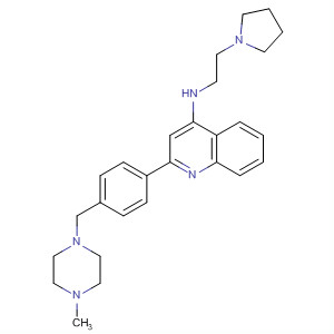 313832-12-1  4-Quinolinamine,2-[4-[(4-methyl-1-piperazinyl)methyl]phenyl]-N-[2-(1-pyrrolidinyl)ethyl]-