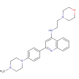 313832-26-7  4-Quinolinamine,2-[4-(4-methyl-1-piperazinyl)phenyl]-N-[2-(4-morpholinyl)ethyl]-