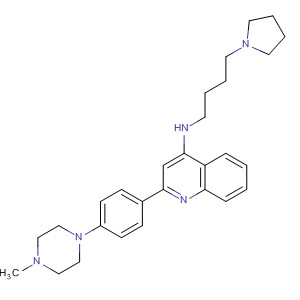 313832-35-8  4-Quinolinamine,2-[4-(4-methyl-1-piperazinyl)phenyl]-N-[4-(1-pyrrolidinyl)butyl]-