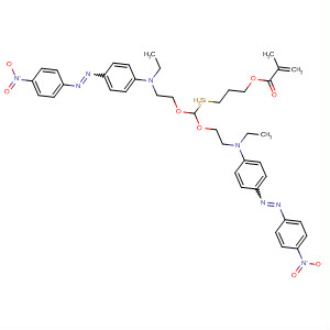 313951-50-7  2-Propenoic acid, 2-methyl-,3-[bis[2-[ethyl[4-[(4-nitrophenyl)azo]phenyl]amino]ethoxy]methylsilyl]propyl ester