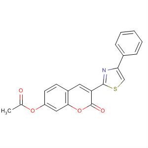 313956-74-0  2H-1-Benzopyran-2-one, 7-(acetyloxy)-3-(4-phenyl-2-thiazolyl)-