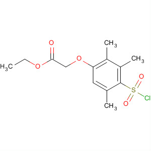 313988-17-9  Acetic acid, [4-(chlorosulfonyl)-2,3,5-trimethylphenoxy]-, ethyl ester