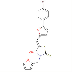 314046-07-6  4-Thiazolidinone,5-[[5-(4-bromophenyl)-2-furanyl]methylene]-3-(2-furanylmethyl)-2-thioxo-