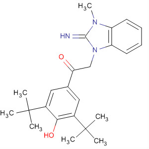 314051-73-5  Ethanone,1-[3,5-bis(1,1-dimethylethyl)-4-hydroxyphenyl]-2-(2,3-dihydro-2-imino-3-methyl-1H-benzimidazol-1-yl)-