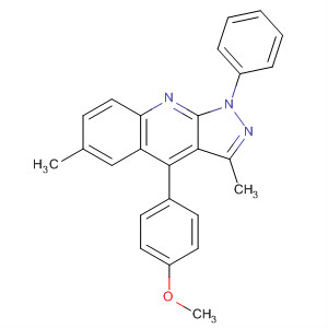 314275-07-5  1H-Pyrazolo[3,4-b]quinoline,4-(4-methoxyphenyl)-3,6-dimethyl-1-phenyl-