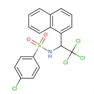 314286-37-8  Benzenesulfonamide,4-chloro-N-[2,2,2-trichloro-1-(1-naphthalenyl)ethyl]-