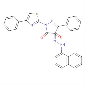 314290-71-6  1H-Pyrazole-4,5-dione, 3-phenyl-1-(4-phenyl-2-thiazolyl)-,4-(1-naphthalenylhydrazone)