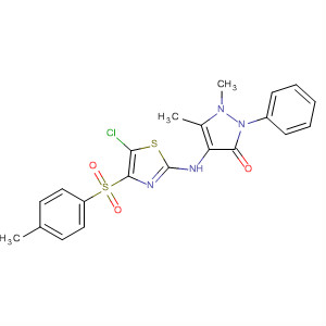 315242-56-9  3H-Pyrazol-3-one,4-[[5-chloro-4-[(4-methylphenyl)sulfonyl]-2-thiazolyl]amino]-1,2-dihydro-1,5-dimethyl-2-phenyl-