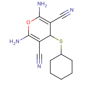 315246-53-8  4H-Thiopyran-3,5-dicarbonitrile, 2,6-diamino-4-cyclohexyl- 315246-53-8  4H-Thiopyran-3,5-dicarbonitrile, 2,6-diamino-4-cyclohexyl-