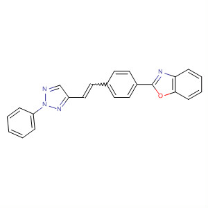 31573-83-8  Benzoxazole, 2-[4-[2-(2-phenyl-2H-1,2,3-triazol-4-yl)ethenyl]phenyl]-