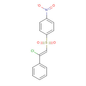 31599-10-7  Benzene, 1-[(2-chloro-2-phenylethenyl)sulfonyl]-4-nitro-, (Z)-