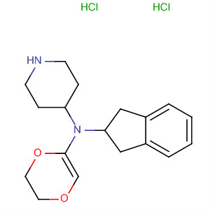 316381-40-5  4-Piperidinamine,1-(5,6-dihydro-1,4-dioxin-2-yl)-N-(2,3-dihydro-1H-inden-2-yl)-,dihydrochloride 316381-40-5  4-Piperidinamine,1-(5,6-dihydro-1,4-dioxin-2-yl)-N-(2,3-dihydro-1H-inden-2-yl)-,dihydrochloride