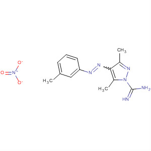 31729-06-3  1H-Pyrazole-1-carboximidamide,3,5-dimethyl-4-[(3-methylphenyl)azo]-, mononitrate