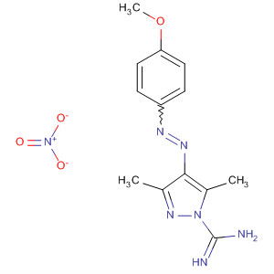 31732-99-7  1H-Pyrazole-1-carboximidamide,4-[(4-methoxyphenyl)azo]-3,5-dimethyl-, mononitrate