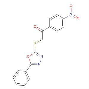 317325-03-4  Ethanone, 1-(4-nitrophenyl)-2-[(5-phenyl-1,3,4-oxadiazol-2-yl)thio]-