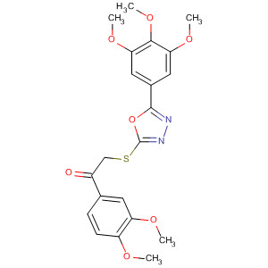 317325-10-3  Ethanone,1-(3,4-dimethoxyphenyl)-2-[[5-(3,4,5-trimethoxyphenyl)-1,3,4-oxadiazol-2-yl]thio]-