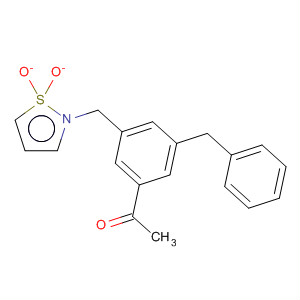 317335-30-1  Ethanone,1-[3-[(1,1-dioxido-2-isothiazolidinyl)methyl]-5-(phenylmethyl)phenyl]-