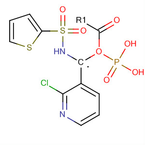 318459-63-1  Phosphonic acid, [[(2-thienylsulfonyl)amino]methyl]-,mono(2-chloro-3-pyridinyl) ester