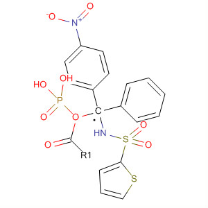 318459-77-7  Phosphonic acid, [phenyl[(2-thienylsulfonyl)amino]methyl]-,mono(4-nitrophenyl) ester