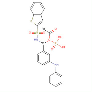 318461-29-9  Phosphonic acid, [[(benzo[b]thien-2-ylsulfonyl)amino]methyl]-,mono[3-(phenylamino)phenyl] ester