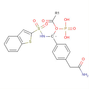 318461-43-7  Phosphonic acid, [[(benzo[b]thien-2-ylsulfonyl)amino]methyl]-,mono[4-(2-amino-2-oxoethyl)phenyl] ester