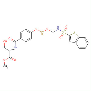 318461-72-2  L-Serine,N-[4-[[[[(benzo[b]thien-2-ylsulfonyl)amino]methyl]hydroxyphosphinyl]oxy]benzoyl]-, methyl ester