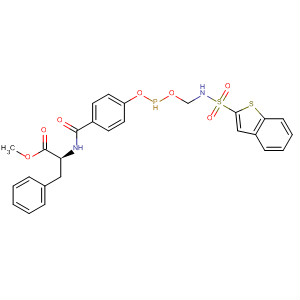 318461-77-7  L-Phenylalanine,N-[4-[[[[(benzo[b]thien-2-ylsulfonyl)amino]methyl]hydroxyphosphinyl]oxy]benzoyl]-, methyl ester