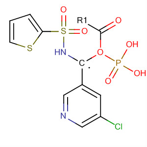 318462-03-2  Phosphonic acid, [[(2-thienylsulfonyl)amino]methyl]-,mono(5-chloro-3-pyridinyl) ester