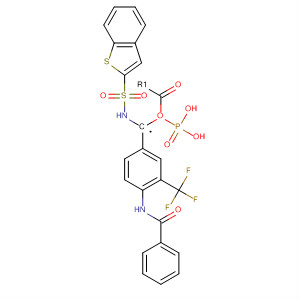 318462-11-2  Phosphonic acid, [[(benzo[b]thien-2-ylsulfonyl)amino]methyl]-,mono[4-(benzoylamino)-3-(trifluoromethyl)phenyl] ester
